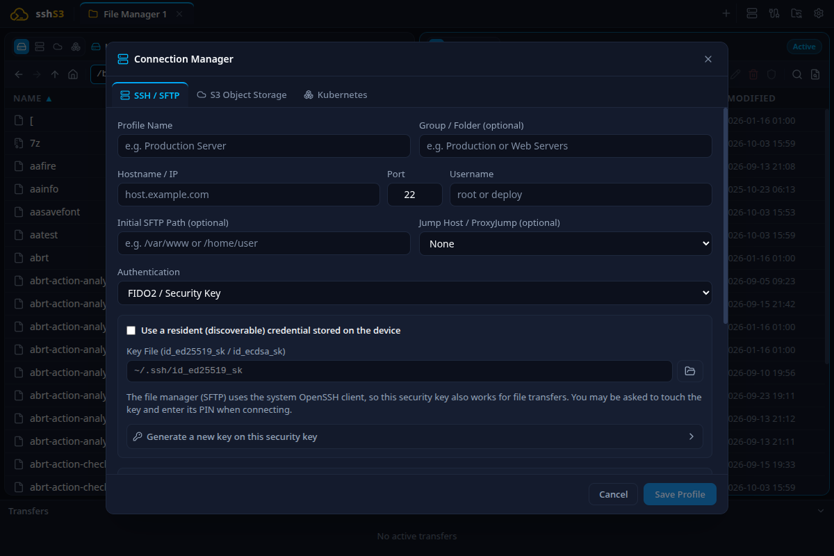 FIDO2 Security Key Setup