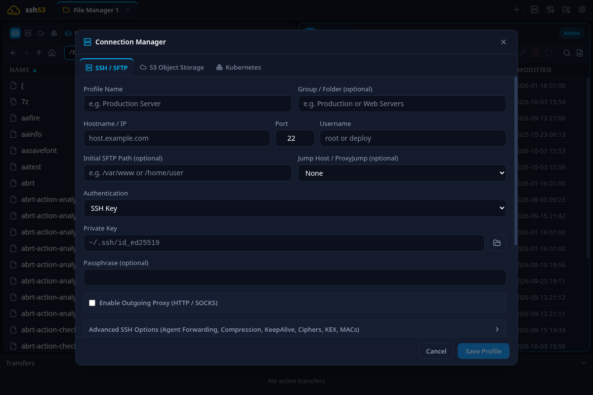 Private Key Authentication